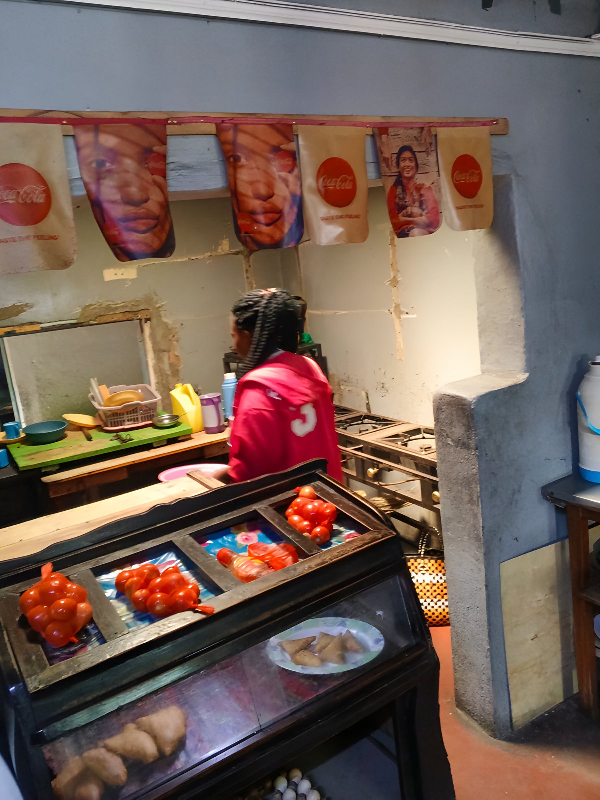 A beneficiary’s food kiosk